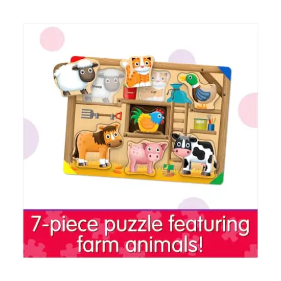 My First Lift & Learn Puzzle - On the Farm: 7 Pcs {5}