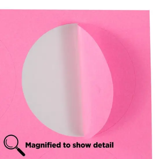 JAM Paper 2.5" Circle Product & Container Labels, 120ct. Ultra Pink {6}