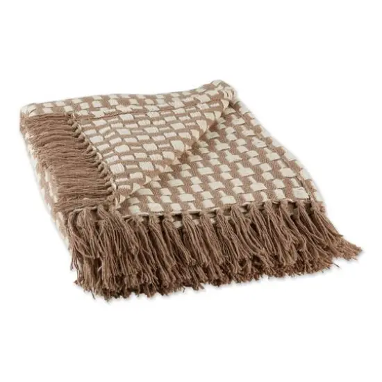 DII&reg; Stone Urban Check Throw {1}