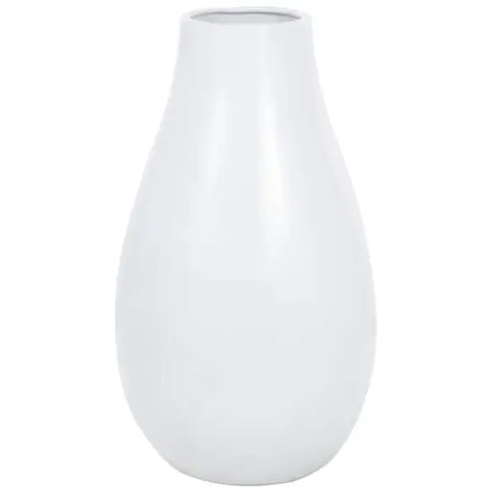 27.5" Ceramic Minimalistic Floor Vase White {4}
