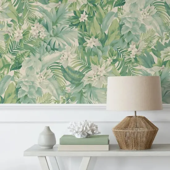 Tommy Bahama Umbrella Palm Peel & Stick Wallpaper Pool {5}