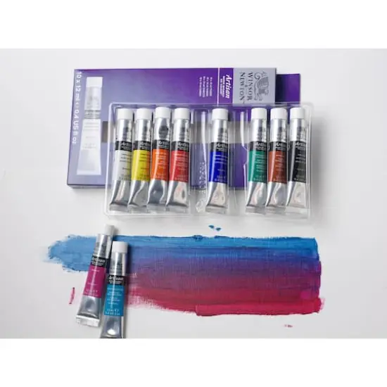 Winsor & Newton&trade; Artisan Water Mixable Oil Colour&trade; 10 Color Paint Set {3}