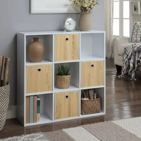 Organize It All Faux Wood Storage Cube {4}