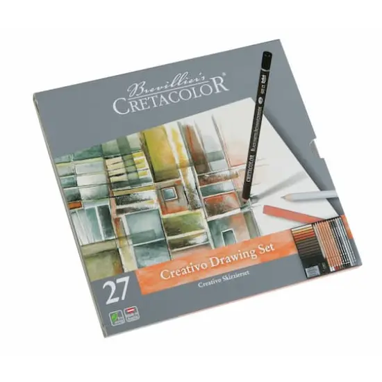 Cretacolor&reg; Creativo 27 Piece Tin Drawing Set {5}
