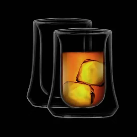 JoyJolt&reg; Cosmo Double Wall DOF Whiskey Glasses, 4ct. {6}