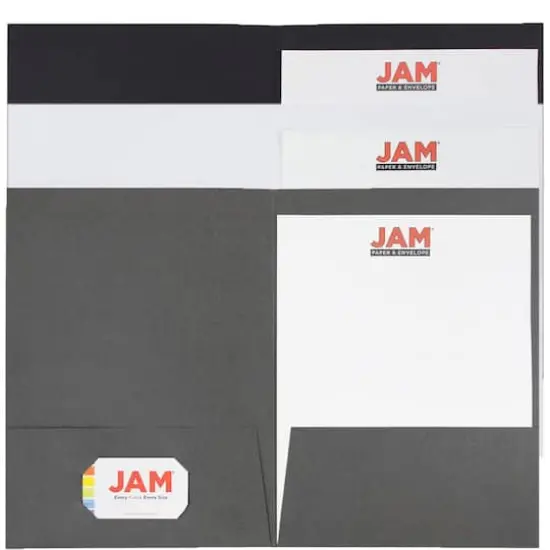 JAM Paper Linen Textured 2-Pocket Folders, 6ct. {3}