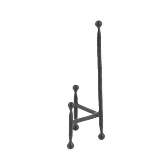 Set of 3" Black Metal Modern Easel, 12", 10", 8" {8}