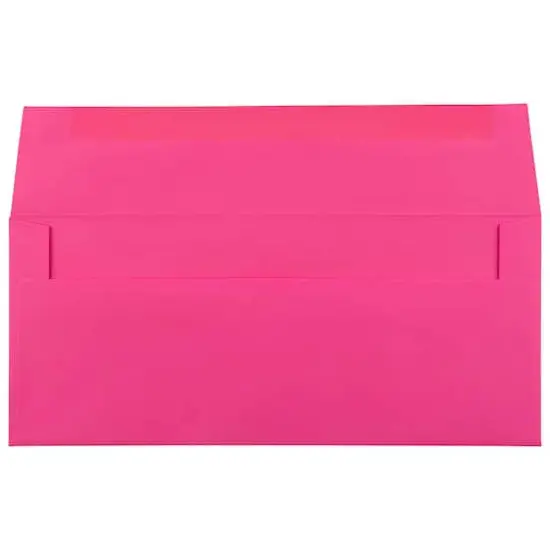 JAM Paper #10 Business Straight Flap Envelopes, 50ct. Fuchsia Pink {4}