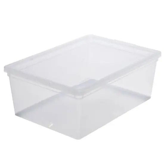 Simplify Clear Stackable Storage Bins with Lids, 4ct. {9}