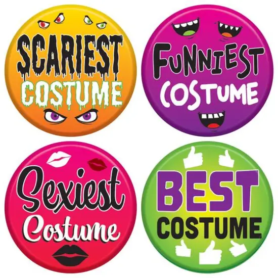 Beistle Halloween Costume Buttons {1}