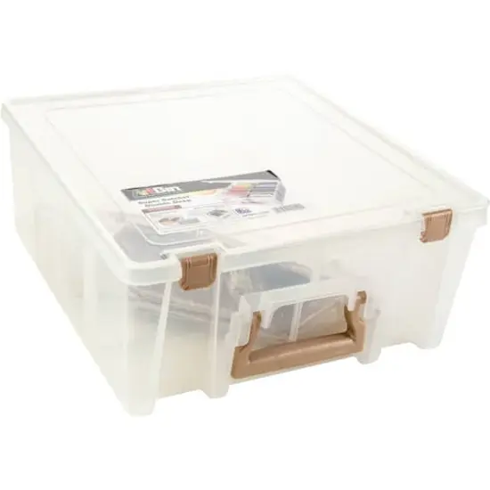 ArtBin® Rose Gold Super Satchel™ Double Deep Storage Bin with Dividers {3}