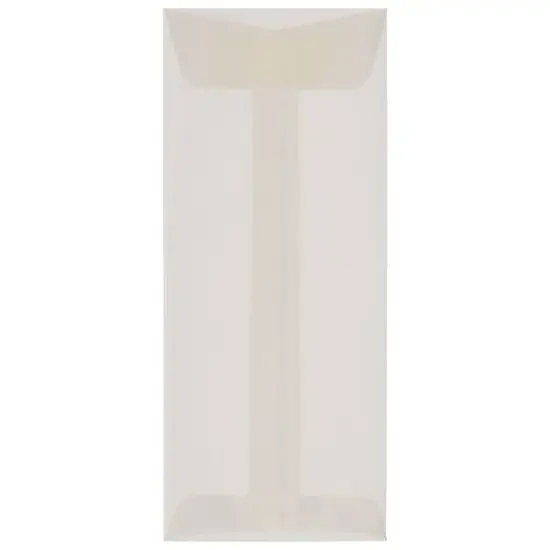 JAM Paper 4.125" x 9.5" Translucent Clear Vellum Envelopes {1}