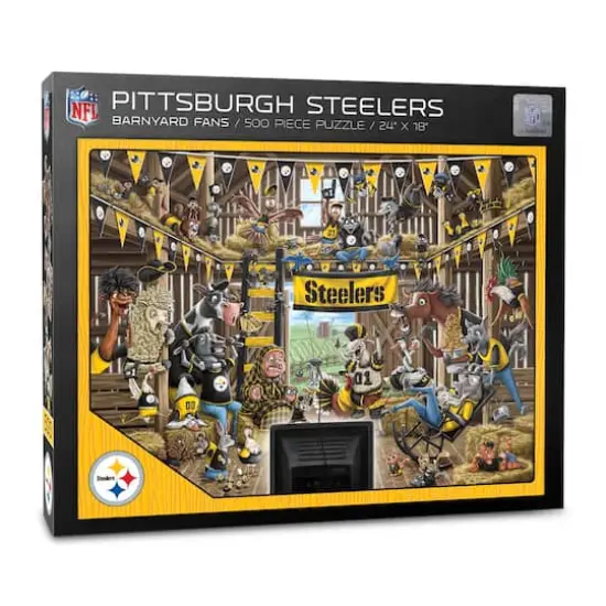 NFL Barnyard Fans 500 Piece Puzzle Pittsburgh Steelers {1}