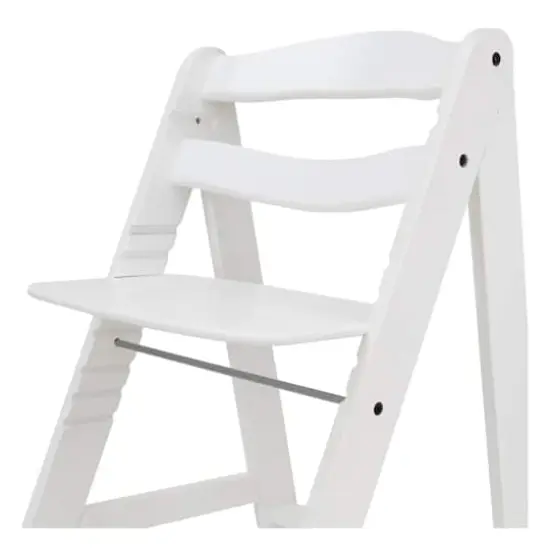 509 Crew Sky White Wooden Adjustable Kid's Chair & Footrest {3}