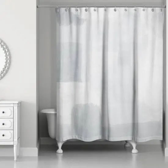 Gray Abstract Shower Curtain {3}