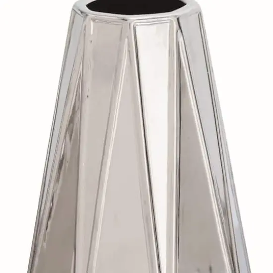 CosmoLiving by Cosmopolitan Silver Stoneware Glam Vase Set {4}