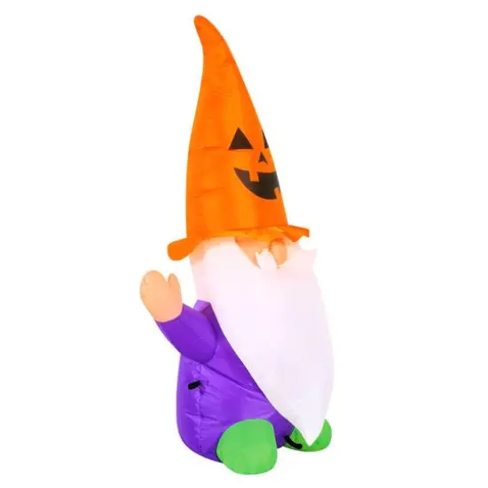 3.5ft. Inflatable Halloween Light Up Gnome {3}
