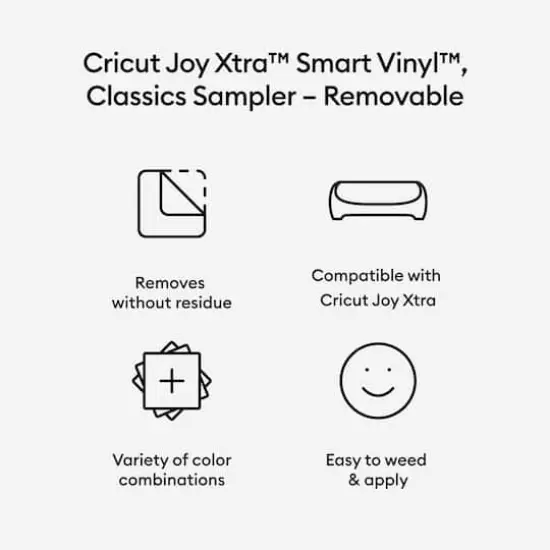 Cricuit Joy Xtra&trade; Removable Smart Vinyl&trade; Classics Sampler, 3ct. {4}