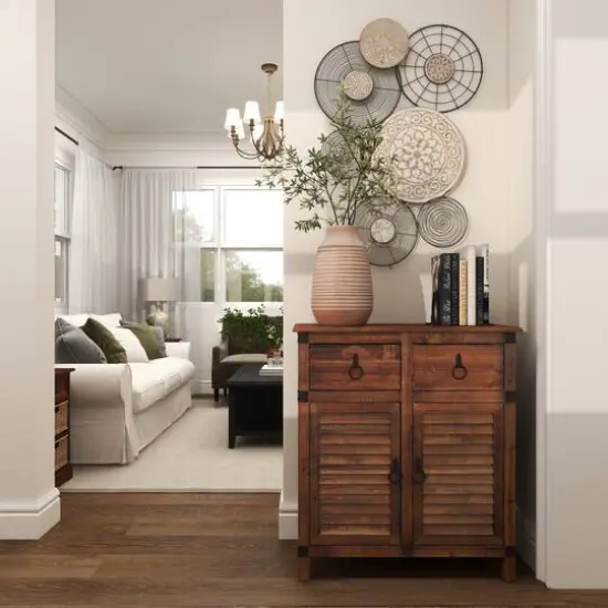 15" Pink Whitewashed Ribbed Terra Cotta Vase {13}