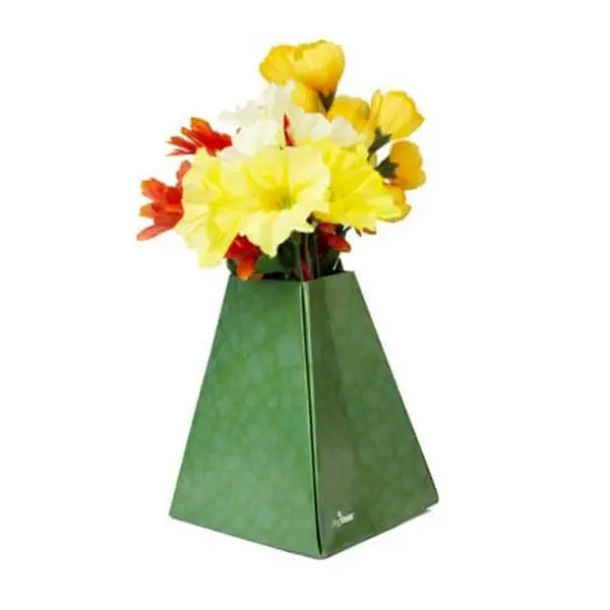 JAM Paper Pop-Up Vase Boxes, 3ct. Olive Stone {1}