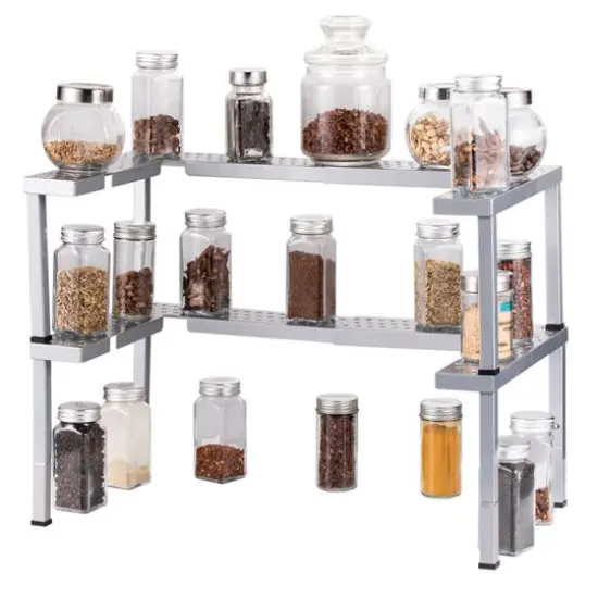 NEX™ Spicy Shelf Patented Stackable Organizer Adjustable Spice Rack {1}