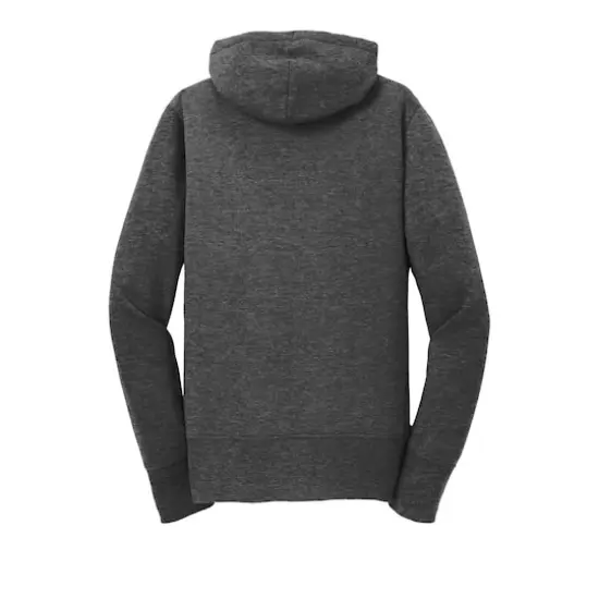 Port & Company&reg; Ladies Core Fleece Full-Zip Hooded Sweatshirt Dark Heather Gray {4}
