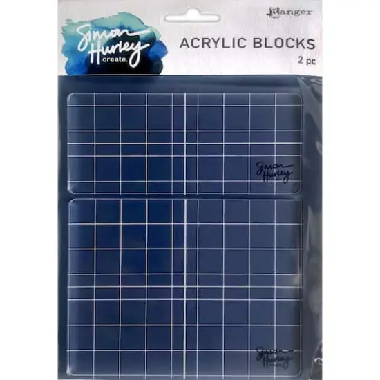 Simon Hurley create. Acrylic Stamping Block Set {1}