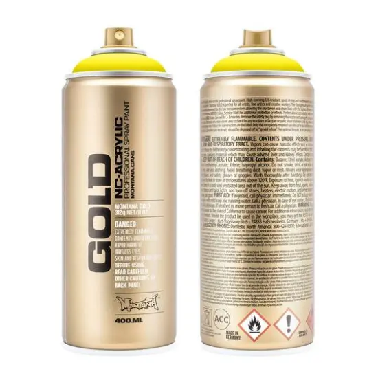 Montana&trade; Cans GOLD Process Color Spray Paint, 400mL P1000 Process Yellow {1}
