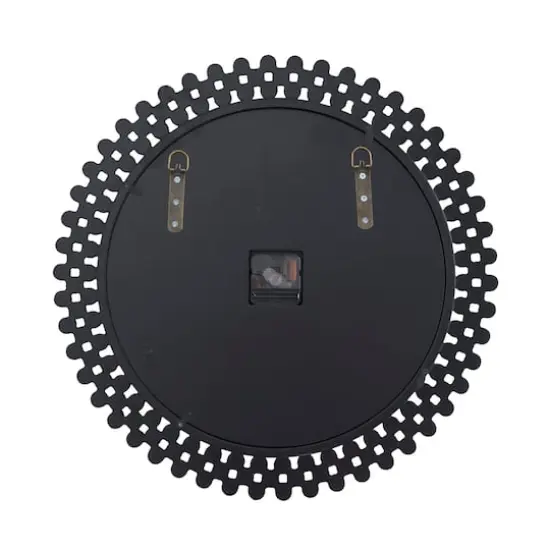 Silver MDF Glam Wall Clock, 20" x 2" x 20" {5}