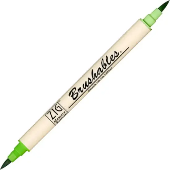 ZIG Memory System&reg; Brushables&reg; Dual-Tip Marker Spring Green {1}