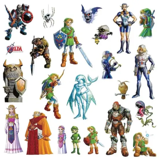 RoomMates Legend of Zelda&trade;: Ocarina Of Time&trade; 3D Peel & Stick Wall Decals {1}