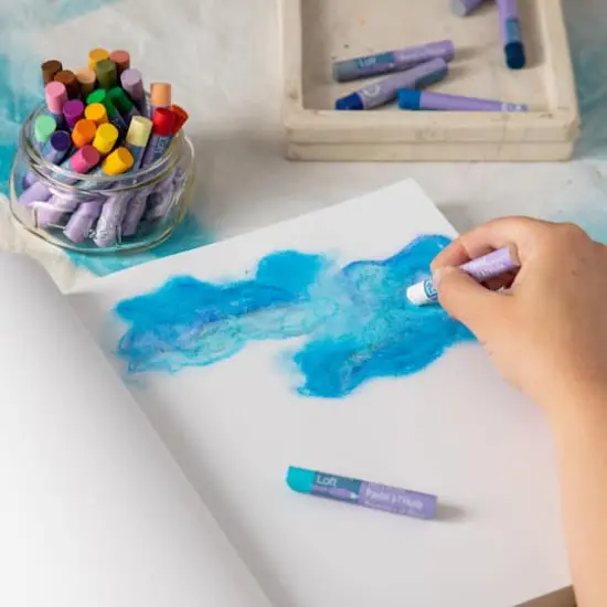 Lay Flat Spineless Hardcover Sketchbook by Artist's Loft&trade; Light Blue {3}