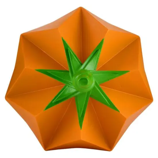 6" Orange Origami Pumpkin Tabletop Figurine {6}