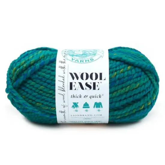 Lion Brand&reg; Wool-Ease&reg; Thick & Quick&reg; Variegated Yarn Bluegrass {1}