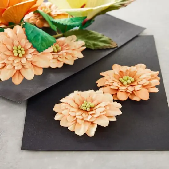 Peach Gerbera Daisy Embellishments by Recollections&trade; {3}