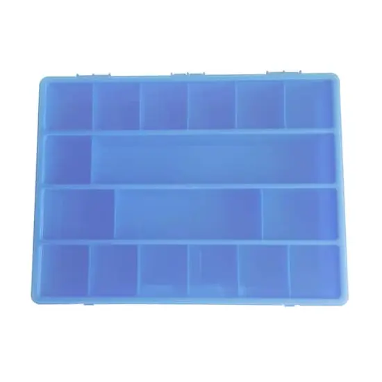 14" Plastic Craft Case by Creatology&trade; Blue {4}
