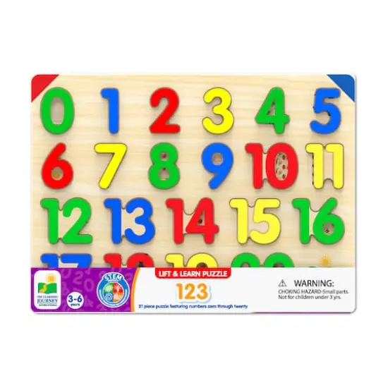 Lift & Learn Puzzle - 123: 21 Pcs {1}