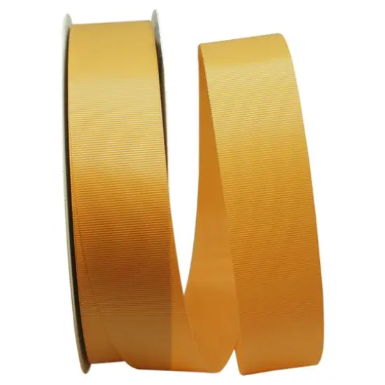 JAM Paper 1.5" x 100yd. Grosgrain Allure Ribbon Old Gold {1}