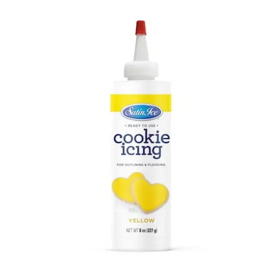 Satin Ice&reg; Ready to Use Cookie Icing, 8oz. Yellow {1}