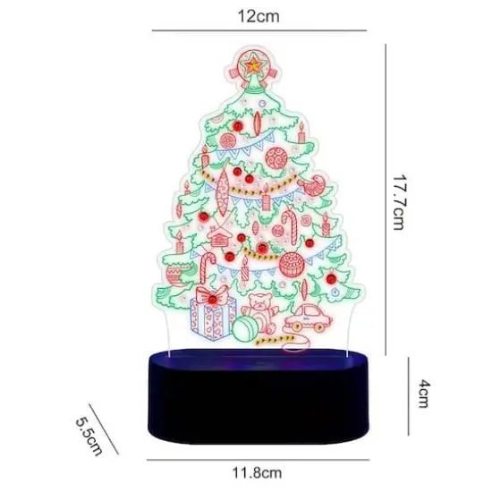Sparkly Selections Christmas Tree 3D Lamp Diamond Painting {1}