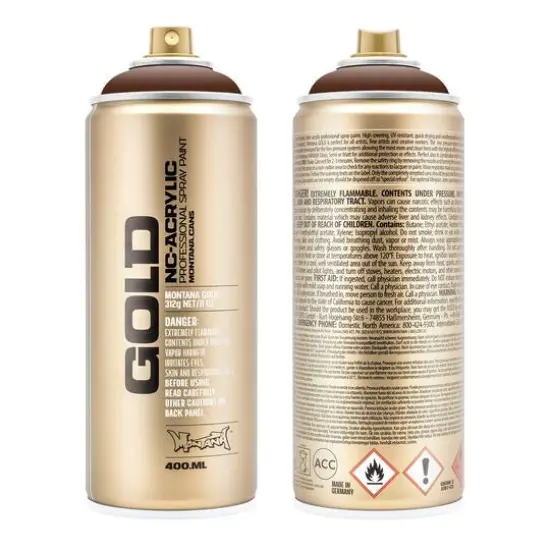 Montana&trade; Cans GOLD Shock Color Spray Paint, 400mL S8010 Shock Brown {1}