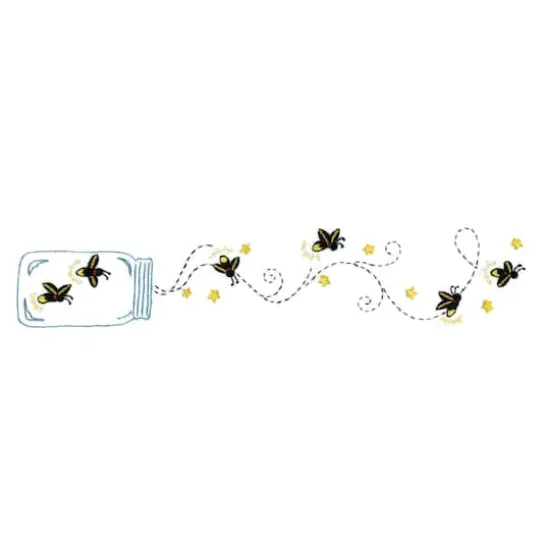 Tobin Fireflies Stamped For Embroidery Pillowcase Pair {1}