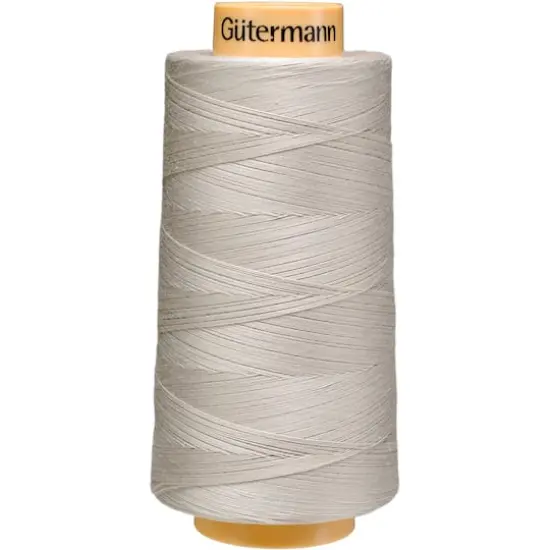 G&uuml;termann Natural Cotton Thread, 3,281yd. Sandy Grey {1}