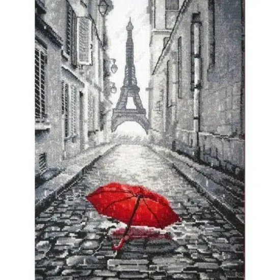 Oven Rain In Paris Cross Stitch Kit {1}
