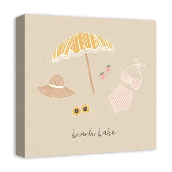 Beach Babe Essentials 16" x 16" Canvas Wall Art {3}