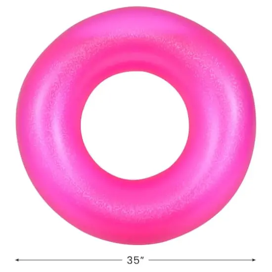 Pool Central 35" Inflatable Inner Tube Pool Float Pink {5}