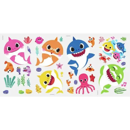 RoomMates Baby Shark Peel & Stick Wall Decals {3}
