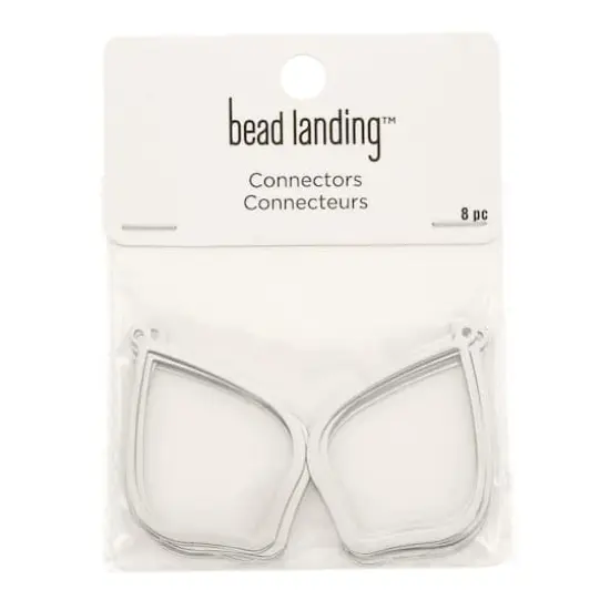 Pear-Shaped Dangle Connectors by Bead Landing&trade; Rhodium {3}