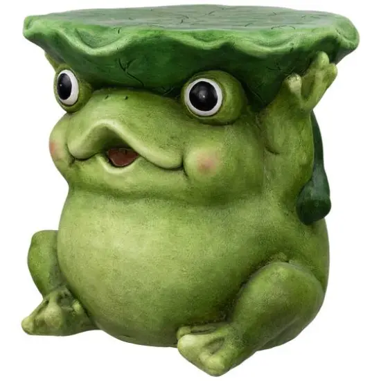 11.75" Frog Outdoor Garden Patio Plant Stand {1}