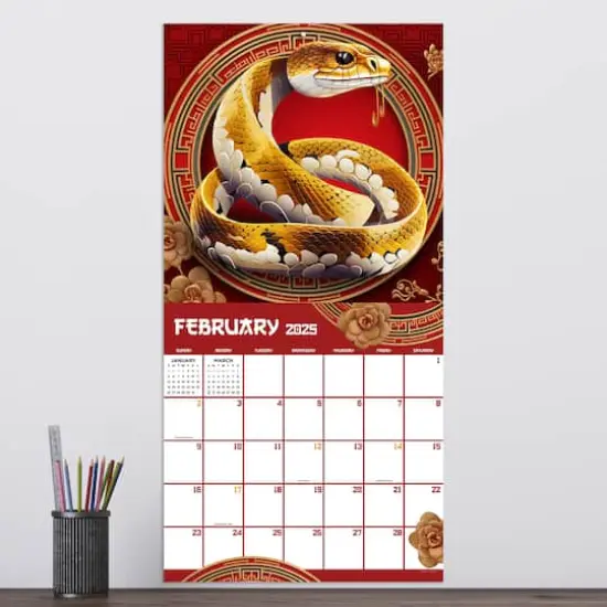TF Publishing 2025 Year of the Snake Wall Calendar {4}